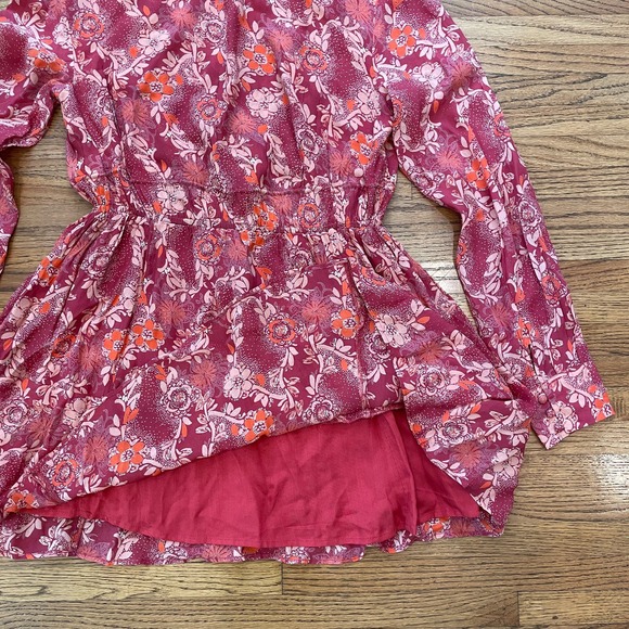 Free People Stealing Fire Tunic Dress Sz S Bohemian Hippie Light & Flowy - Picture 15 of 15